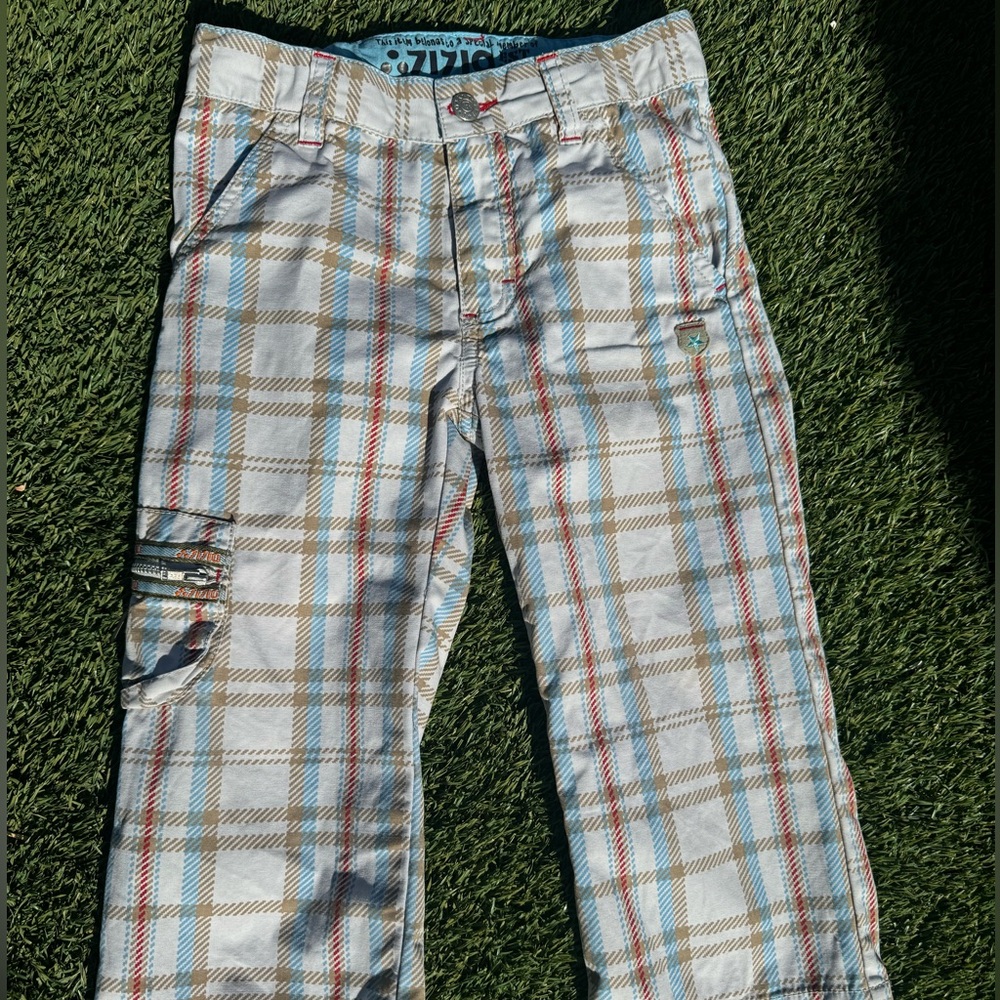 Rad Oilily 3T (98 European) plaid cotton pants